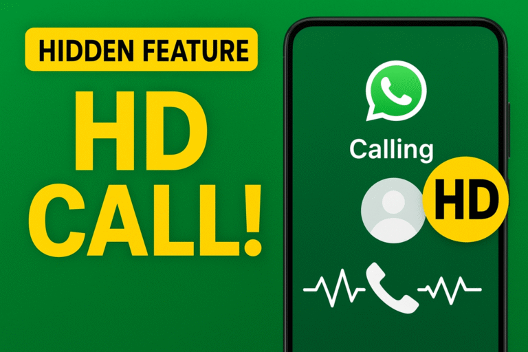 WhatsApp ka ek hidden feature jo aapko call me HD sound dega