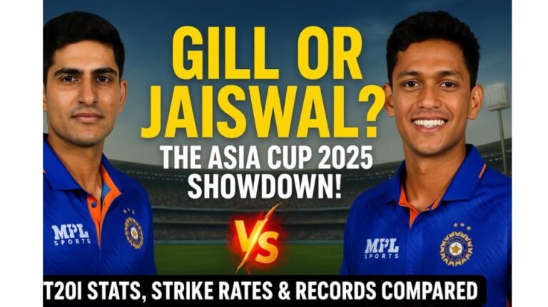 Shubman Gill vs Yashasvi Jaiswal